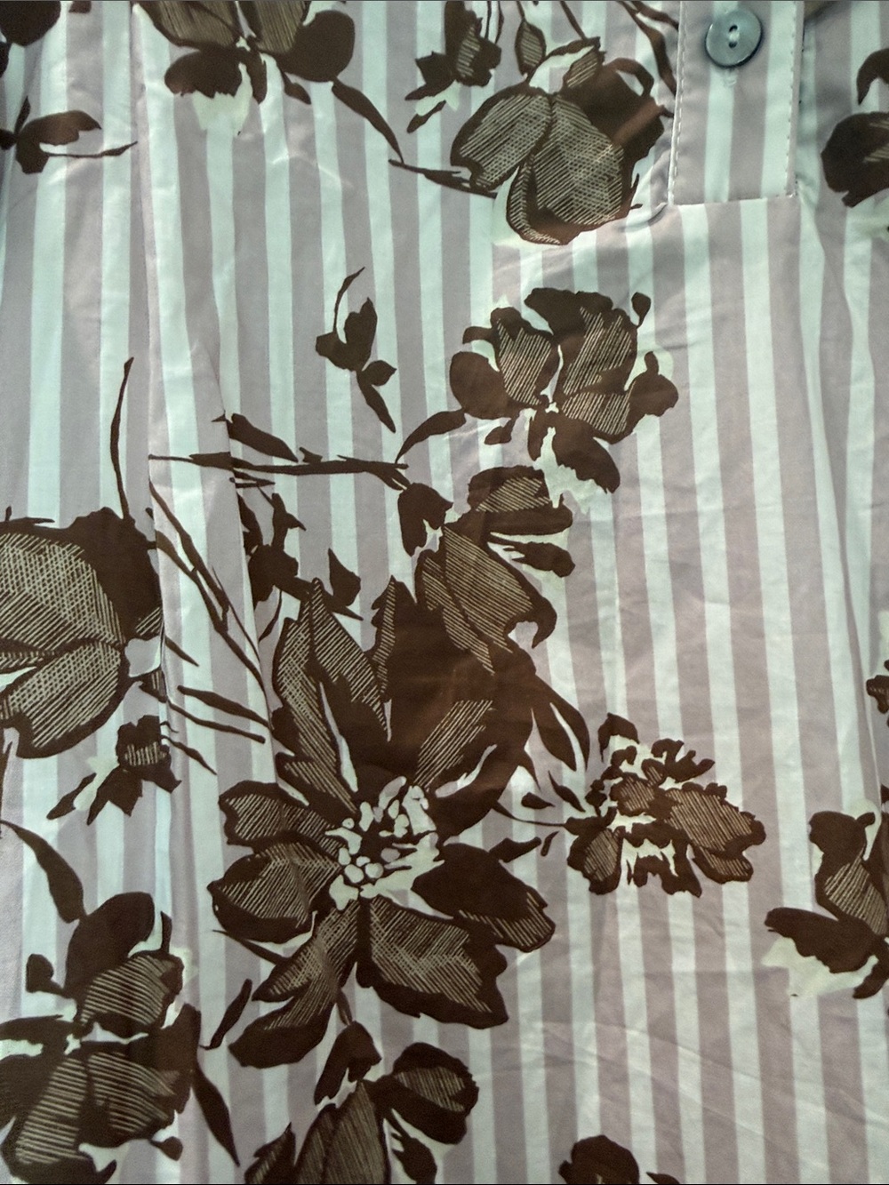 entro Brown Floral Ruffle Collar Blouse - Picture 3 of 6